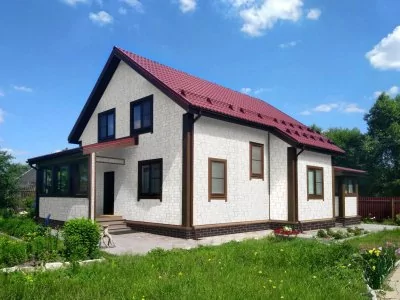 Металлочерепица Классик (Classic) 0,5 Сатин RAL 3005 красное вино Grand Line фото | Партнер Строй