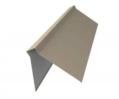 Планка конька плоского 220х50х220 0,45 Drap TX RAL 1015 светлая слоновая кость (2м)