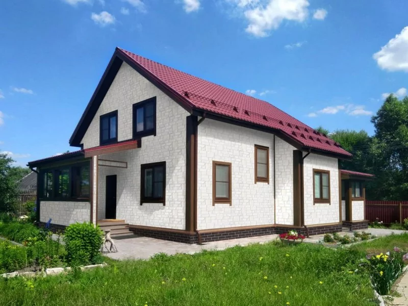 Металлочерепица Классик (Classic) 0,5 Сатин RAL 3005 красное вино Grand Line фото | Партнер Строй