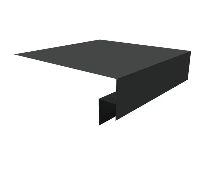 Планка околооконная сложная Блок-хаус новый 250х50х27 (j-фаска) 0,5 Velur X RAL 7016 антрацитово-серый (2м) фото | Партнер Строй