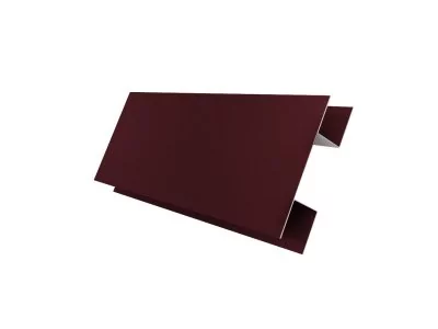Планка H-образная Блок-хаус новый 0,45 Drap TX RAL 3005 красное вино (3м)