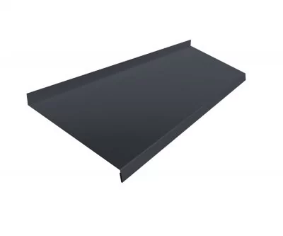 Отлив простой 200 0,5 GreenCoat Pural БТ матовый RR 23 темно-серый (RAL 7024 мокрый асфальт) (3м)