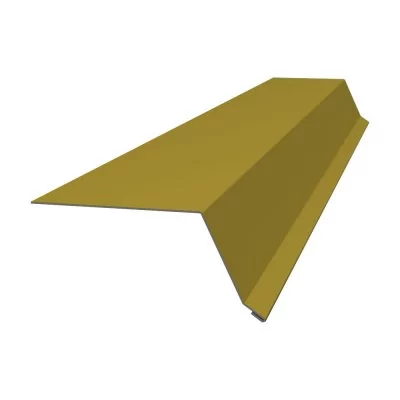 Планка капельник 100х55 0,45 полиэстер с пленкой RAL 1018 цинково-желтый (2м)