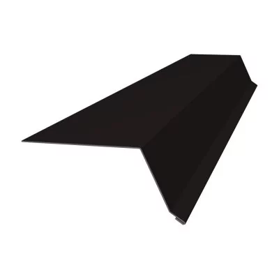 Планка капельник 100х55 0,5 PurPro матовый 275 RAL 9005 черный (2м)