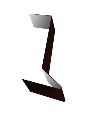 Планка примыкания для мягкой кровли 0,45 полиэстер с пленкой RR 32 темно-коричневый (2м)