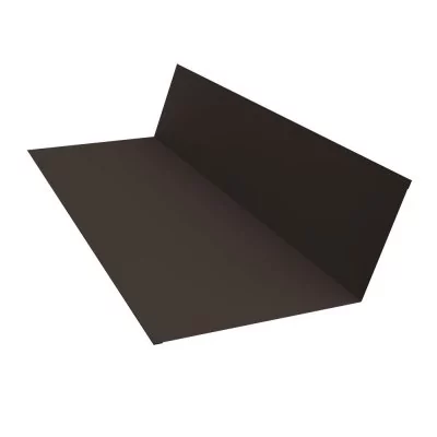 Планка примыкания 150х250 0,5 Атлас с пленкой RR 32 темно-коричневый (2м)