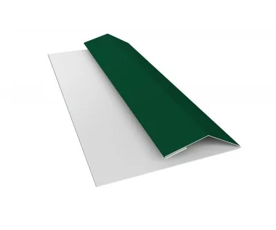 Планка финишная Блок-хаус новый 0,45 Drap TX RAL 6005 зеленый мох (3м)
