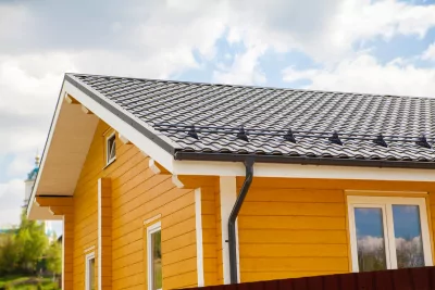 Профиль волновой Кредо (Kredo) 0,45 Drap RR 32 темно-коричневый Grand Line фото | Партнер Строй