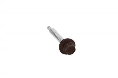 Саморез кровельный Daxmer 4,8х35 RAL 8017 (250) сверло №1