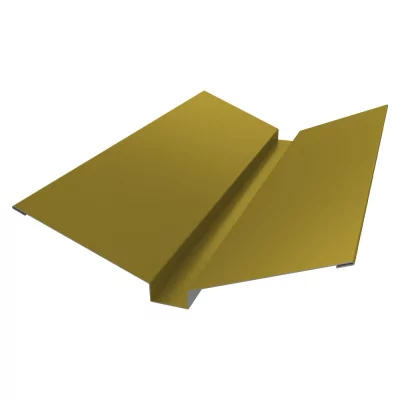 Планка ендовы верхней 115х30х115 0,45 полиэстер с пленкой RAL 1018 цинково-желтый (2м)