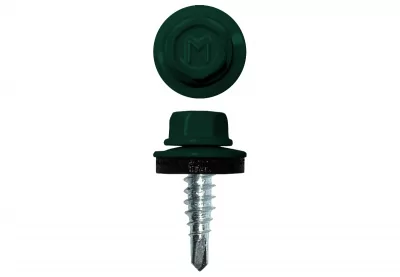 Саморез по металлу Daxmer 4,8х19 RAL 6005 (250) сверло №2