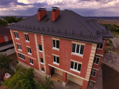 Металлочерепица Кредо (Kredo) 0,5 Сатин матовый RAL 7024 мокрый асфальт Grand Line фото | Партнер Строй