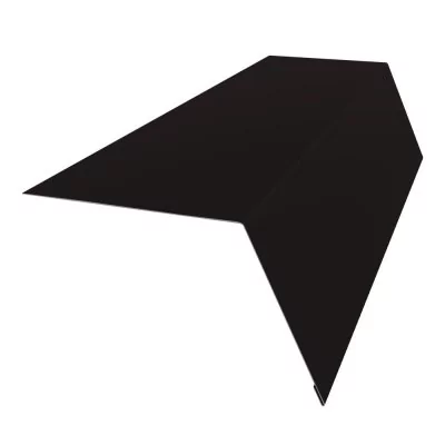 Планка карнизная широкая 100х85 0,5 PurPro матовый 275 RAL 9005 черный (3м)