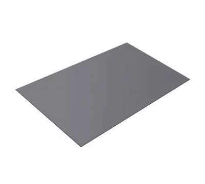 Плоский лист гладкий 0,45 PE полиэстер с пленкой RAL 7004 сигнальный серый 
