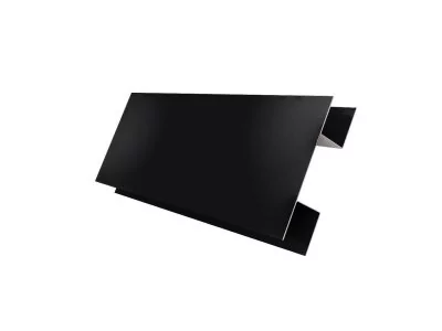 Планка H-образная Экобрус 0,45 Drap TX RAL 9005 черный (3м)