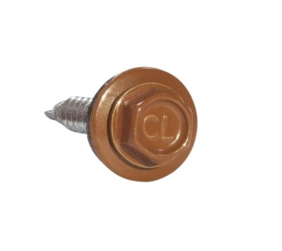 Саморез по металлу Daxmer 5,5х25 RAL 8004 (250) сверло №3