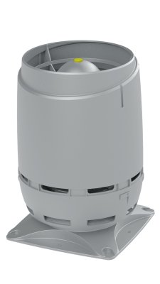 Выход вентиляционный Vilpe Flow 125S с основанием 250x250 светло-серый