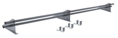 Снегозадержатель трубчатый для фальцевой кровли Optima RAL 9006 3м