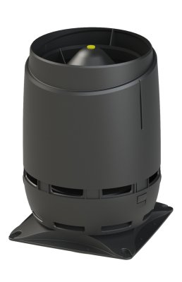 Выход вентиляционный Vilpe Flow 160S с основанием 300x300 черный