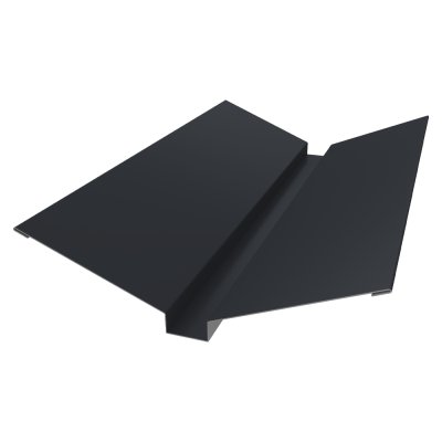 Планка ендовы верхней 115х30х115 0,5 GreenCoat Pural БТ матовый RR 23 темно-серый (RAL 7024 мокрый асфальт) (2м)