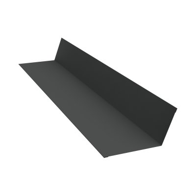 Планка примыкания 90х140 0,5 GreenCoat Pural БТ матовый RR2H3 (RAL 7016 антрацитово-серый) (2м)