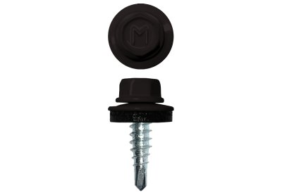 Саморез по металлу Daxmer 4,8х19 RAL 9005 (250) сверло №2